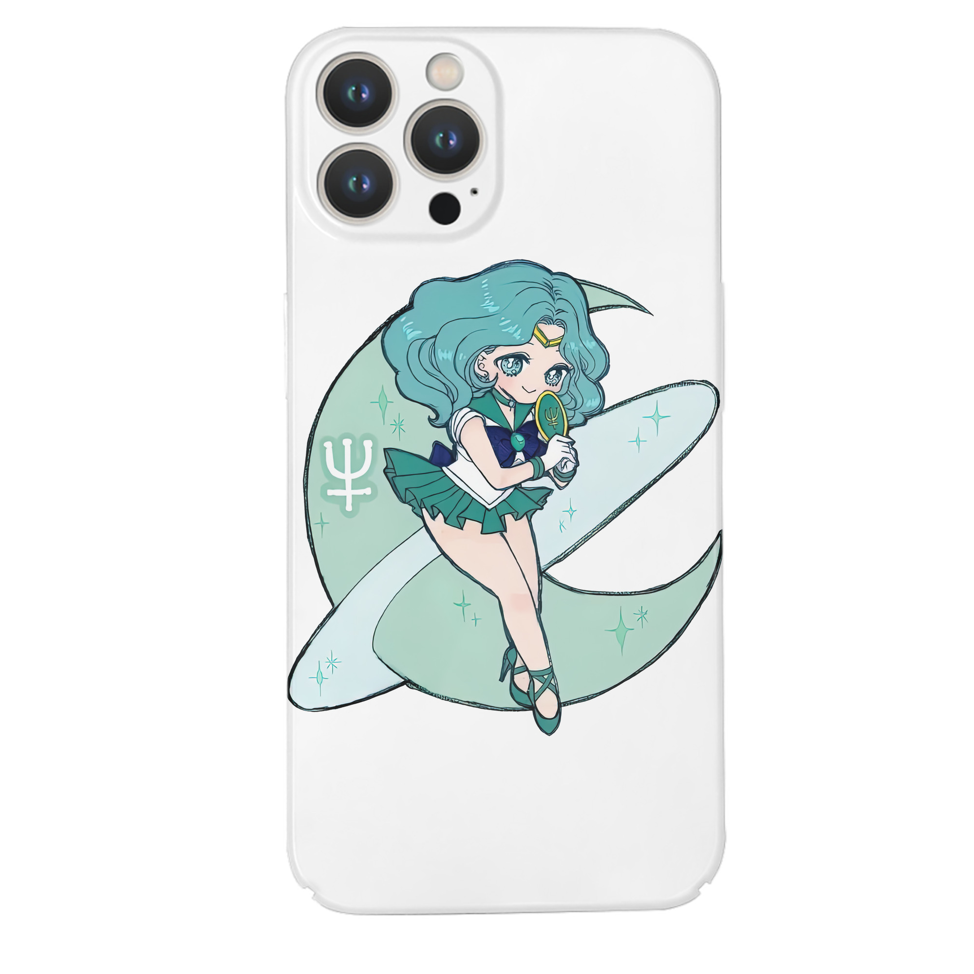 （画像用） 美少女戦士セーラームーン 海王 みちる（かいおう みちる） Sailor Moon Kaiou Michiru 【iPhone 14シリーズ対応】ハードケース